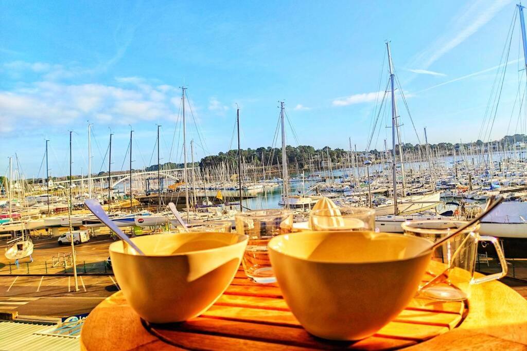Les Balcons de La Trinité - Vue sur mer et le port Extérieur photo
